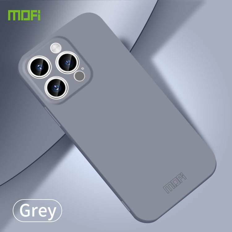 Pour iPhone 14 Pro MOFI Qin Series Étui de téléphone PC tout compris à toucher doux (Gris)