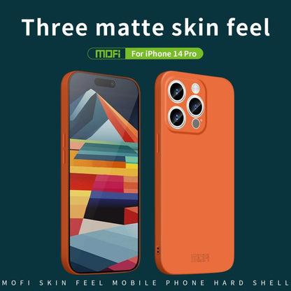 Pour iPhone 14 Pro MOFI Qin Series Étui de téléphone PC tout compris à toucher doux (Gris)
