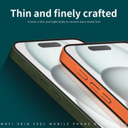 For iPhone 16 MOFI Qin Series Skin Feel All-inclusive PC Phone Case(Orange)