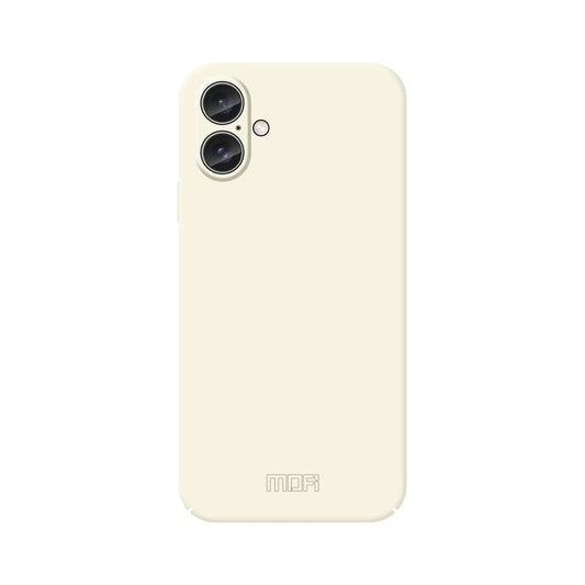For iPhone 16 MOFI Qin Series Skin Feel All-inclusive PC Phone Case(Beige)