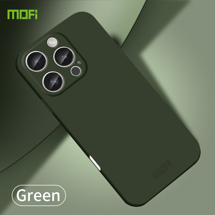 For iPhone 16 Pro MOFI Qin Series Skin Feel All-inclusive PC Phone Case(Green)