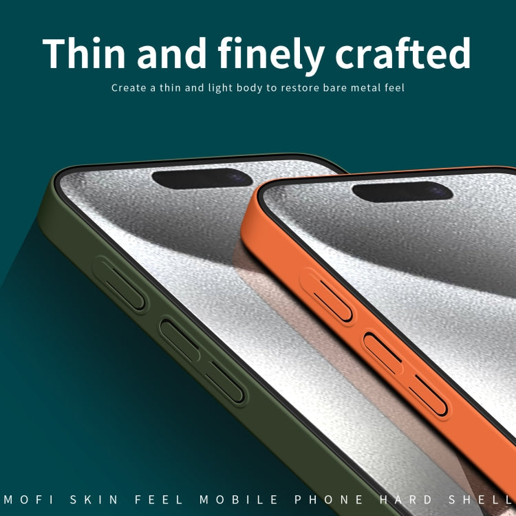 For iPhone 16 Pro MOFI Qin Series Skin Feel All-inclusive PC Phone Case(Green)