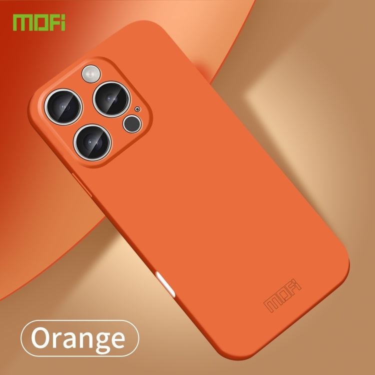 For iPhone 16 Pro Max MOFI Qin Series Skin Feel All-inclusive PC Phone Case(Orange)