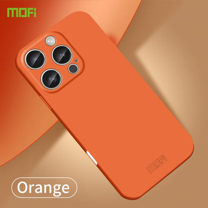 For iPhone 16 Pro Max MOFI Qin Series Skin Feel All-inclusive PC Phone Case(Orange)