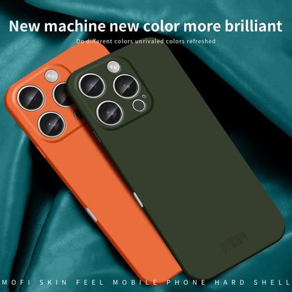 For iPhone 16 Pro Max MOFI Qin Series Skin Feel All-inclusive PC Phone Case(Orange)
