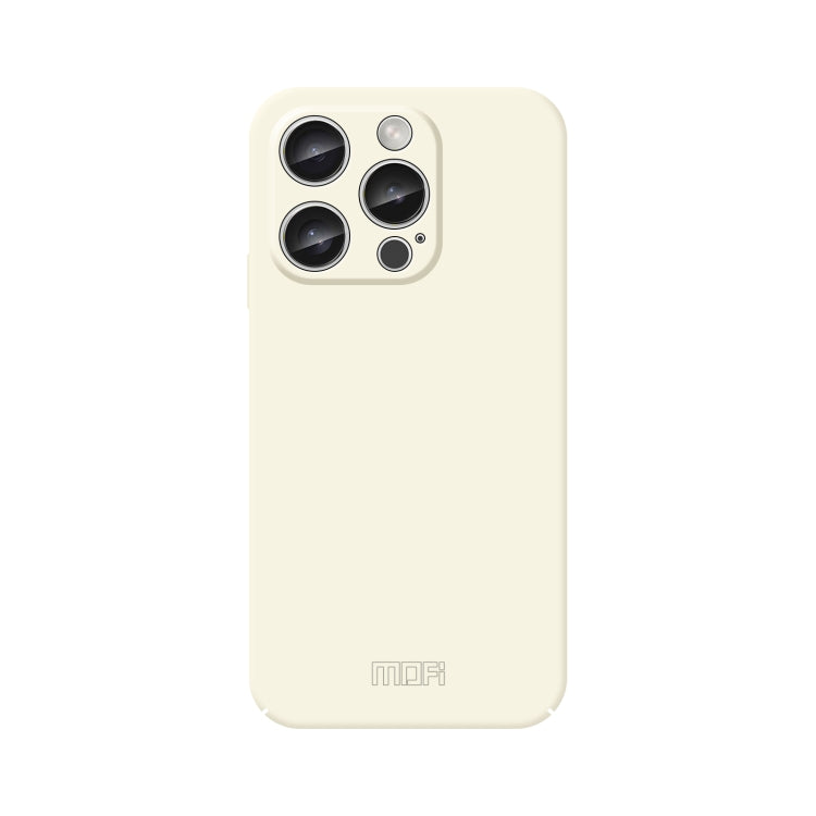 Pour iPhone 16 Pro Max MOFI Qin Series Étui de téléphone PC tout compris au toucher peau (Beige)