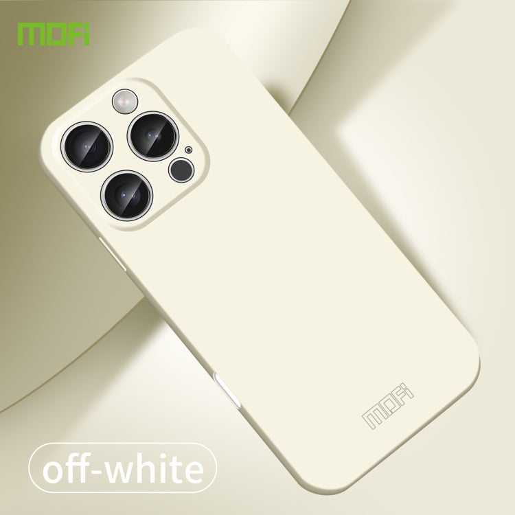 Pour iPhone 16 Pro Max MOFI Qin Series Étui de téléphone PC tout compris au toucher peau (Beige)