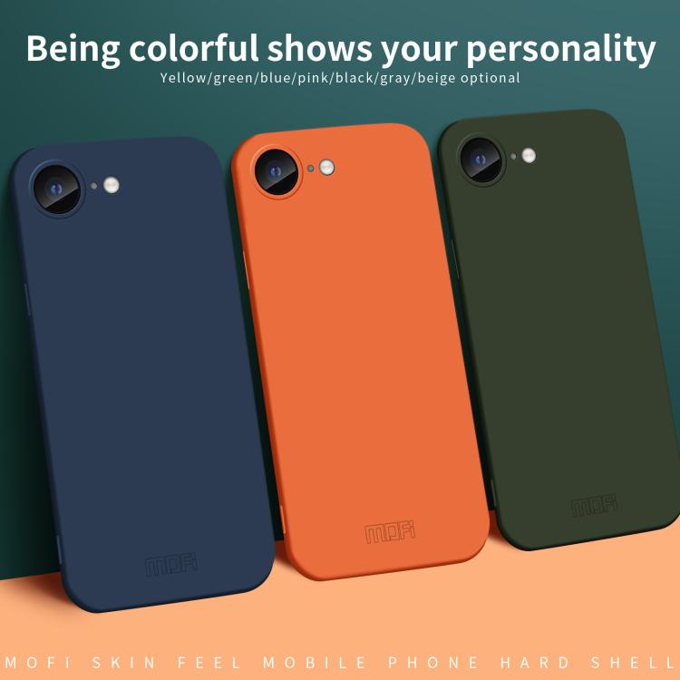 For iPhone 17e / 16e MOFI Qin Series Skin Feel All-inclusive PC Phone Case(Gray)