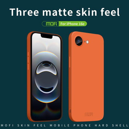 For iPhone 17e / 16e MOFI Qin Series Skin Feel All-inclusive PC Phone Case(Beige)