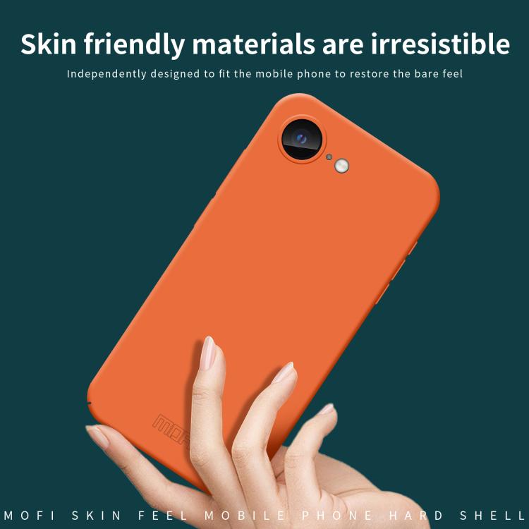 For iPhone 17e / 16e MOFI Qin Series Skin Feel All-inclusive PC Phone Case(Beige)