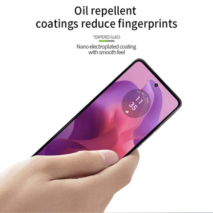 For Motorola Moto G24 / G24 Power MOFI 9H 2.5D Full Screen Tempered Glass Film(Black)