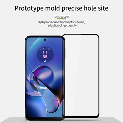 Pour Motorola Moto G64 Film de protection d'écran en verre trempé MOFI 9H 2.5D (noir)