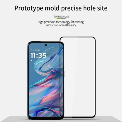 For Motorola Moto G45 MOFI 9H 2.5D Full Screen Tempered Glass Film(Black)