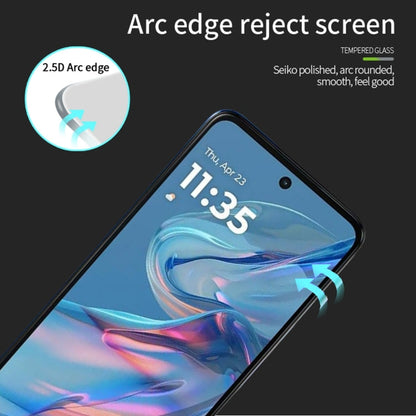For Motorola Moto G45 MOFI 9H 2.5D Full Screen Tempered Glass Film(Black)