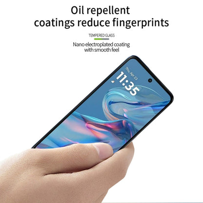For Motorola Moto G45 MOFI 9H 2.5D Full Screen Tempered Glass Film(Black)