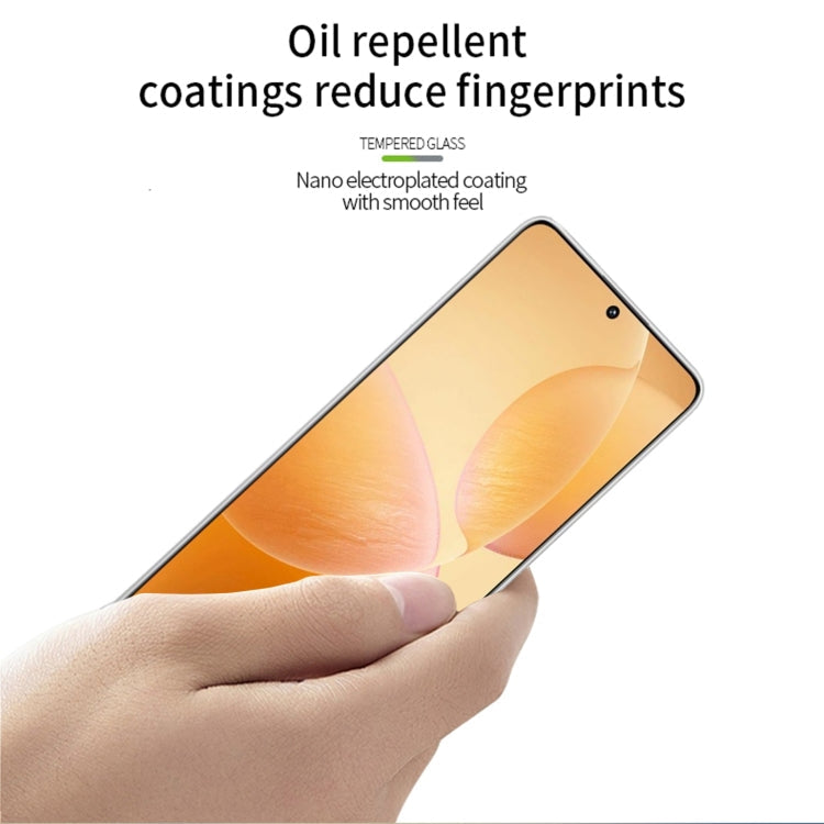 For Xiaomi Poco X6 / X6 Pro MOFI 9H 3D Explosion-proof Curved Screen Tempered Glass Film(Black)