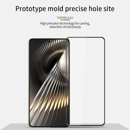 For Xiaomi Poco F6 / Redmi Turbo 3 MOFI 9H 3D Explosion-proof Curved Screen Tempered Glass Film(Black)