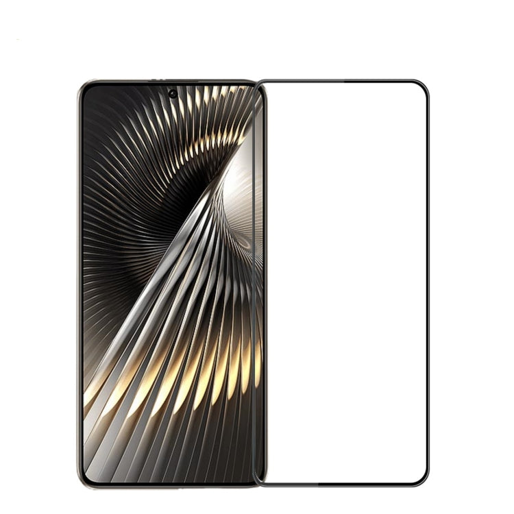For Xiaomi Poco F6 / Redmi Turbo 3 MOFI 9H 3D Explosion-proof Curved Screen Tempered Glass Film(Black)
