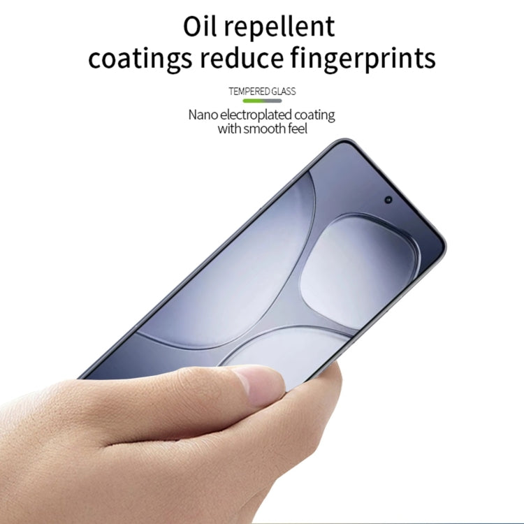 For Xiaomi Redmi K70 Ultra MOFI 9H 3D Explosion-proof Curved Screen Tempered Glass Film(Black)