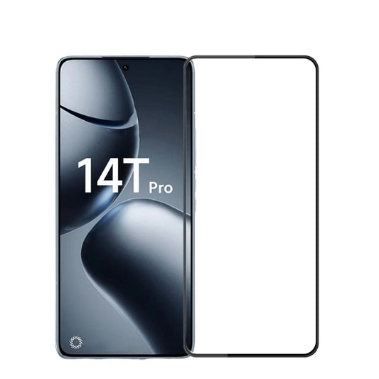 For Xiaomi 14T / 14T Pro MOFI 9H 3D Explosion-proof Curved Screen Tempered Glass Film(Black)