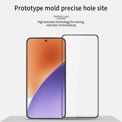 Pour Xiaomi 15 MOFI Film en verre trempé incurvé 3D anti-explosion 9H (noir)