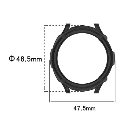 For Samsung Galaxy Watch6 Classic 47mm ENKAY Hat-Prince 2 in 1 TPU Armor Watch Case + 0.2mm 9H Tempered Glass Screen Protector(Dark Blue)