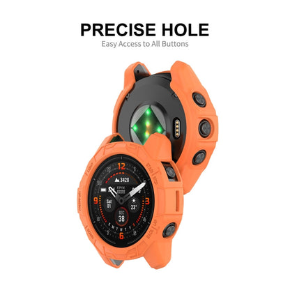 For Garmin Epix Pro 47mm / Fenix 7 / 7 Pro ENKAY Hat-Prince TPU Armor Designed Watch Protective Case(Orange)