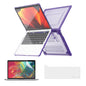 For MacBook Pro 13.3 A2251/A2289/A2338 ENKAY Hat-Prince 3 in 1 Protective Bracket Case Cover Hard Shell with TPU Keyboard Film / PET Screen Protector, Version:US(Purple)