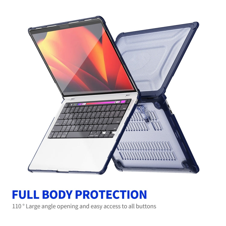 For MacBook Pro 13.3 A2251/A2289/A2338 ENKAY Hat-Prince 3 in 1 Protective Bracket Case Cover Hard Shell with TPU Keyboard Film / PET Screen Protector, Version:US(Purple)