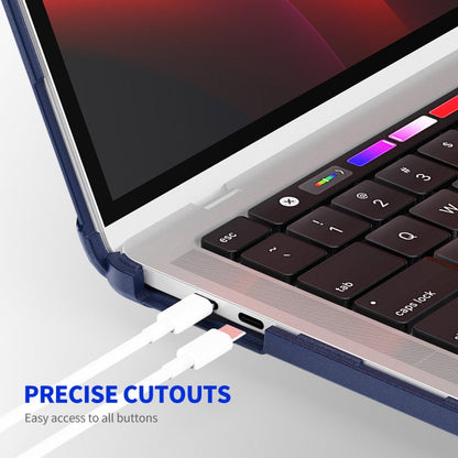 For MacBook Pro 13.3 A2251/A2289/A2338 ENKAY Hat-Prince 3 in 1 Protective Bracket Case Cover Hard Shell with TPU Keyboard Film / PET Screen Protector, Version:US(Pink)