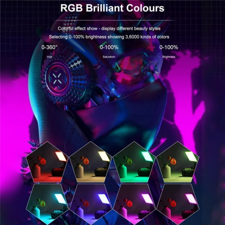 VLOGLITE PAD192RGB Pour appareil photo reflex numérique GoPro Lumière d'appoint LED RVB Pleine couleur Éclairage photographique
