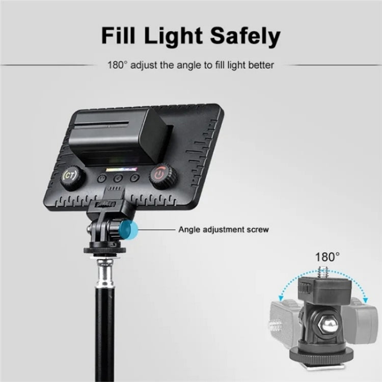 VLOGLITE PAD192RGB Pour appareil photo reflex numérique GoPro Lumière d'appoint LED RVB Pleine couleur Éclairage photographique