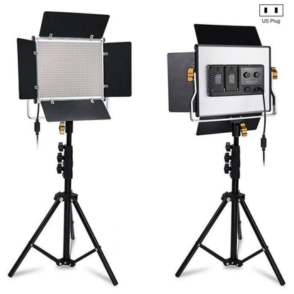 VLOGLITE W660S For Video Film Recording 3200-5600K Lighting LED Video Light with Tripod, Plug:US Plug