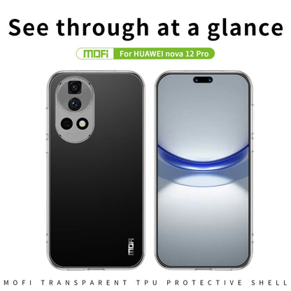 For Huawei nova 12 Pro / 12 Ultra MOFI Ming Series Ultra-thin TPU Phone Case(Transparent)