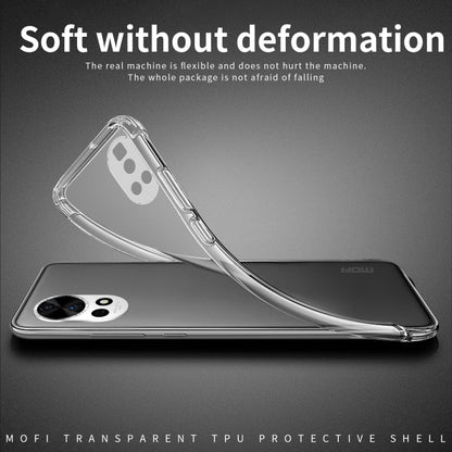 For Huawei nova 12 Pro / 12 Ultra MOFI Ming Series Ultra-thin TPU Phone Case(Transparent)