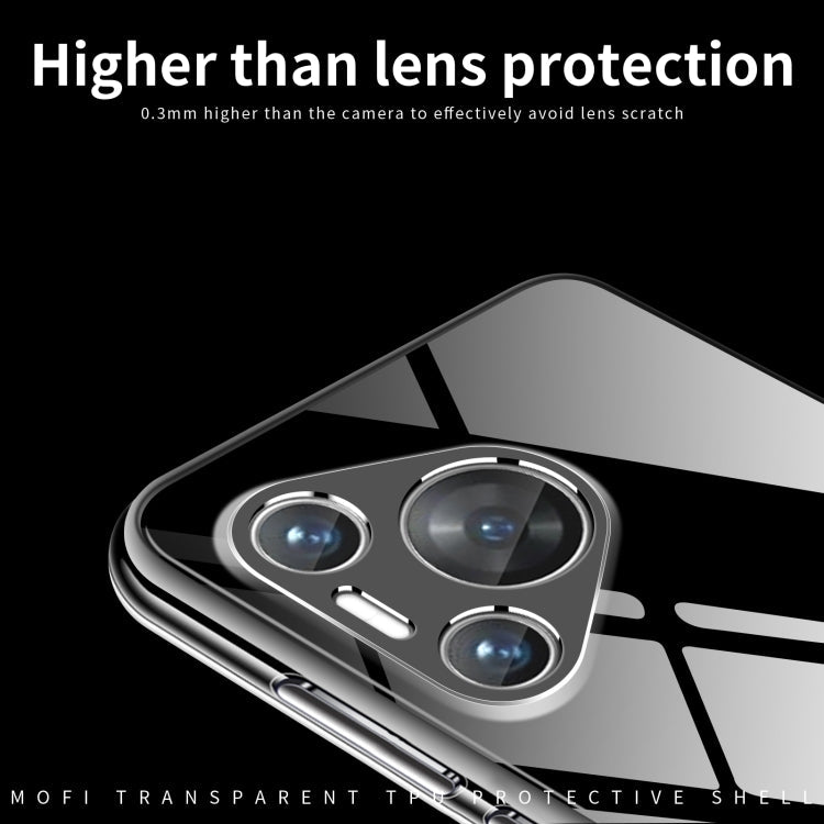 Pour la coque de téléphone ultra-fine en TPU MOFI Ming Series pour Huawei Pura 70 Pro (transparente)