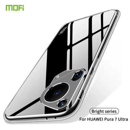Pour Huawei Pura 70 Ultra MOFI Ming Series Coque de téléphone TPU ultra-fine (transparent)