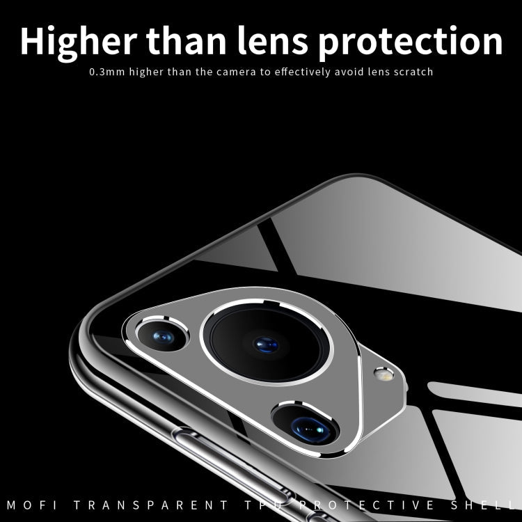 Pour Huawei Pura 70 Ultra MOFI Ming Series Coque de téléphone TPU ultra-fine (transparent)