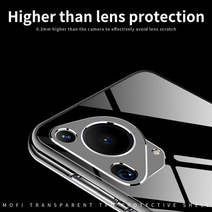 Pour Huawei Pura 70 Ultra MOFI Ming Series Coque de téléphone TPU ultra-fine (transparent)