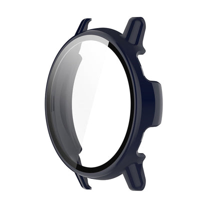 For Garmin Active 5 ENKAY Hat-Prince Full Coverage Tempered Glass Film Integrated PC Watch Cover(Dark Blue)