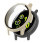 For Garmin Active 5 ENKAY Hat-Prince Full Coverage Tempered Glass Film Integrated PC Watch Cover(Ivory White)