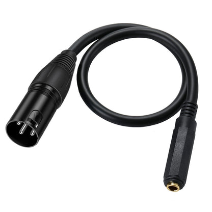 6.35mm Female to XLR Male JUNSUNMAY Speaker Audio Amplifier Connection Cable, Length: 50cm