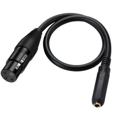 6.35mm Female to XLR Female JUNSUNMAY Speaker Audio Amplifier Connection Cable, Length: 50cm