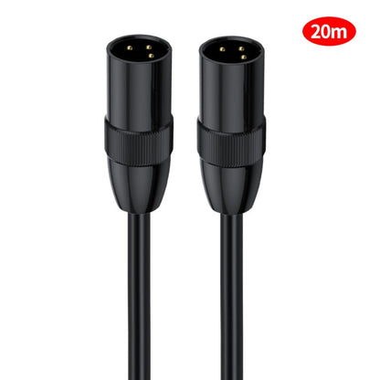 JUNSUNMAY Câble micro XLR mâle vers mâle Câble audio 3 broches Câble blindé équilibré, Longueur : 20 m
