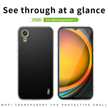 For Samsung Galaxy Xcover 7 MOFI Ming Series Ultra-thin TPU Phone Case(Transparent)