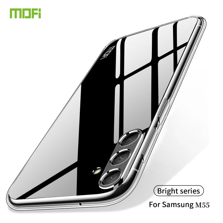 For Samsung Galaxy M55 MOFI Ming Series Ultra-thin TPU Phone Case(Transparent)