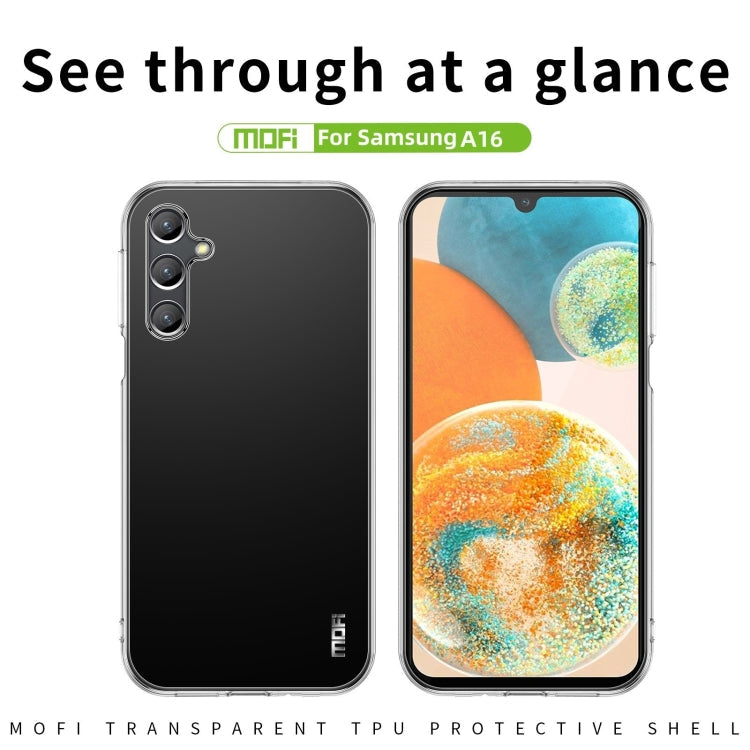 For Samsung Galaxy A16 MOFI Ming Series Ultra-thin TPU Phone Case(Transparent)