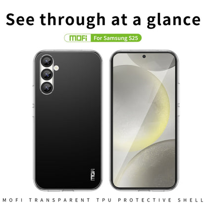 For Samsung Galaxy S25 5G MOFI Ming Series Ultra-thin TPU Phone Case(Transparent)