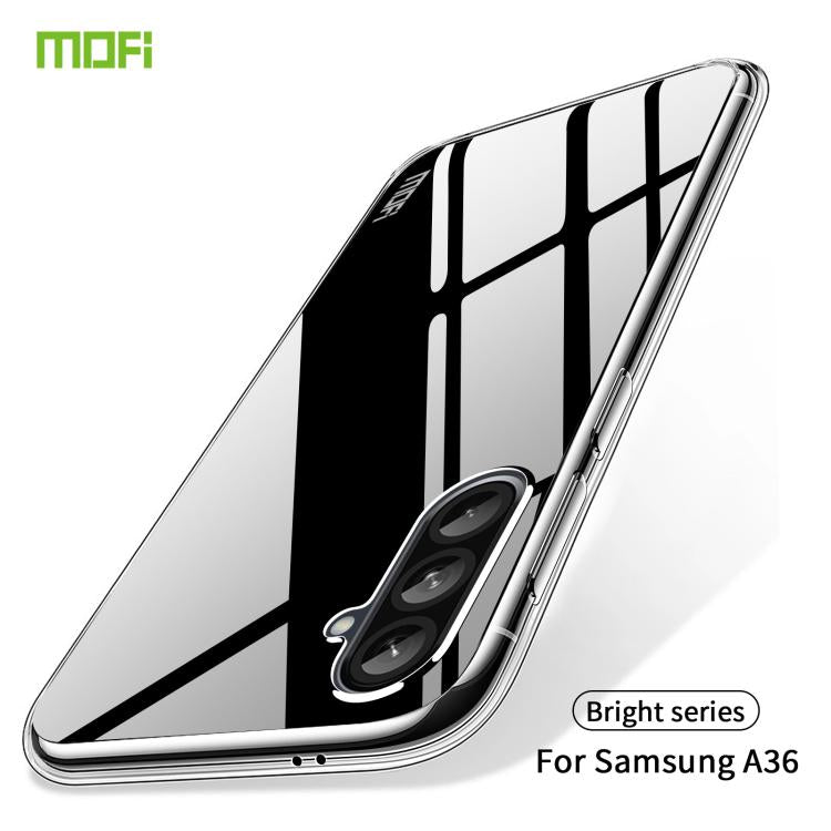 For Samsung Galaxy A36 MOFI Ming Series Ultra-thin TPU Phone Case(Transparent)