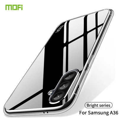 For Samsung Galaxy A36 MOFI Ming Series Ultra-thin TPU Phone Case(Transparent)